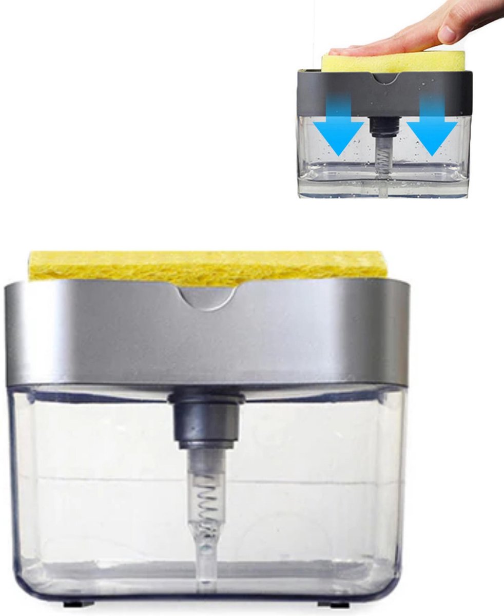 Centimeter Verwacht het Vol HMerch™ Zeep Dispenser - Inclusief Spons - Shampoo dispenser - Navulling -  Zeep Pomp -... | bol.com