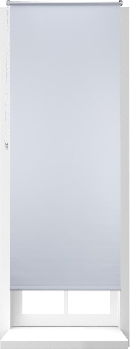 Relaxdays thermo rolgordijn wit - isolerend - zonder boren - verduisterend - diverse maten - 80x210cm