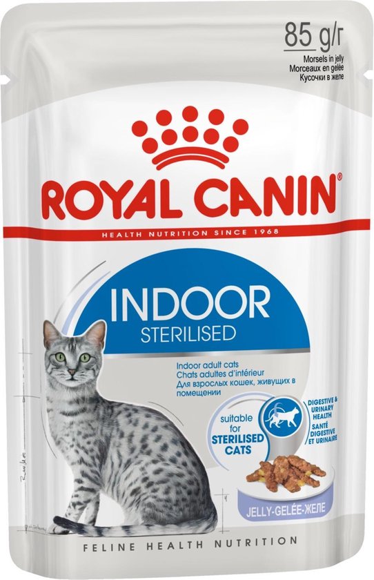 Royal Canin Sterilised Indoor In Jelly – 12 X 85 Gram