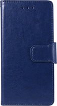Shop4 - LG K50s Hoesje - Wallet Case Business Donker Blauw