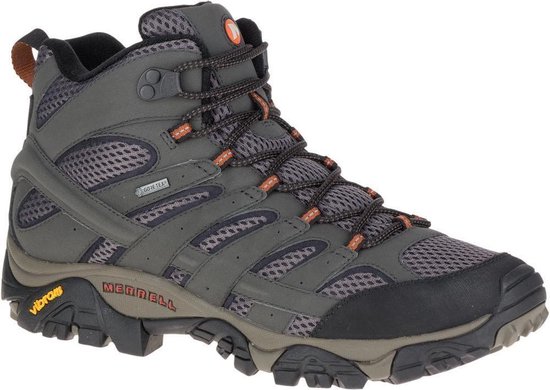 Merrell  Moab 2 Mid Gore-Tex  Wandelschoenen - Maat 42 - Mannen - zwart/grijs