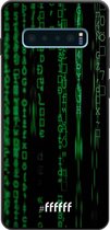 Samsung Galaxy S10 Hoesje TPU Case - Hacking The Matrix #ffffff