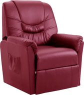 Verstelbare Fauteuil Leer met voetenbank (Incl LW anti kras viltjes)   - Loungestoel - Lounge stoel - Relax stoel - Chill stoel - Lounge Bankje - Lounge Fauteil
