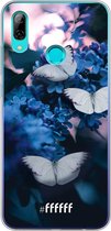 Huawei P Smart (2019) Hoesje Transparant TPU Case - Blooming Butterflies #ffffff