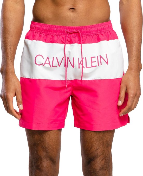 Calvin Klein Zwembroek - Maat S - Mannen - roze/ zwart | bol.com