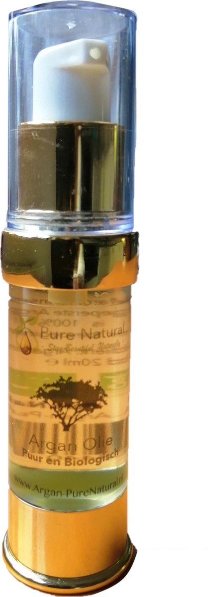 Argan olie 20 ml - Bodyolie - Gezicht - Haar - Oil - Puur - Biologisch - Pure Naturals