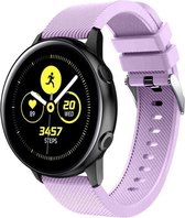 Siliconen Smartwatch bandje - Geschikt voor  Samsung Galaxy Watch Active silicone band - lila - Horlogeband / Polsband / Armband