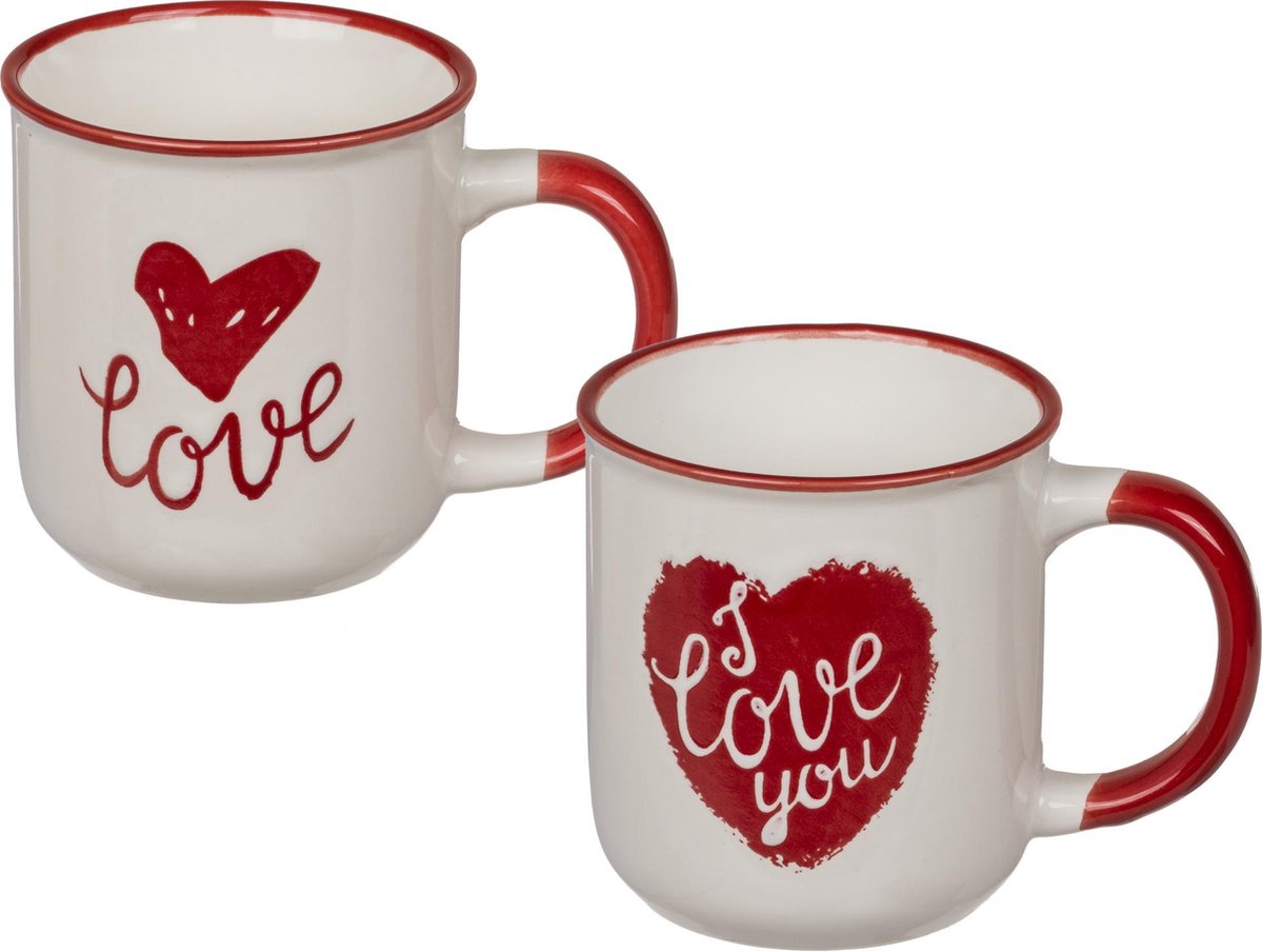 Koffiemok I love you / Love Ø7,5x8cm