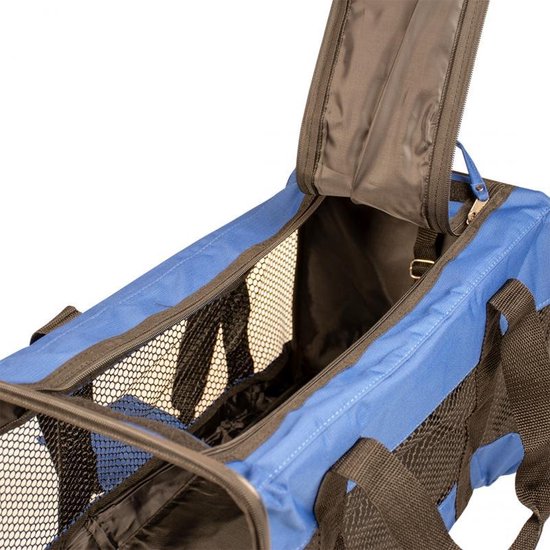 FoolsGold Dikke Naaimachinetas - Zwart/Blauw - Gevoerd - Transporttas 45x34x23,5 Cm