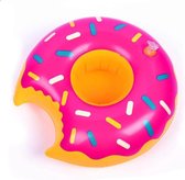 Bekerhouder Zwembad - 1 stuk - Opblaasbare Drankhouder - Roze Donut