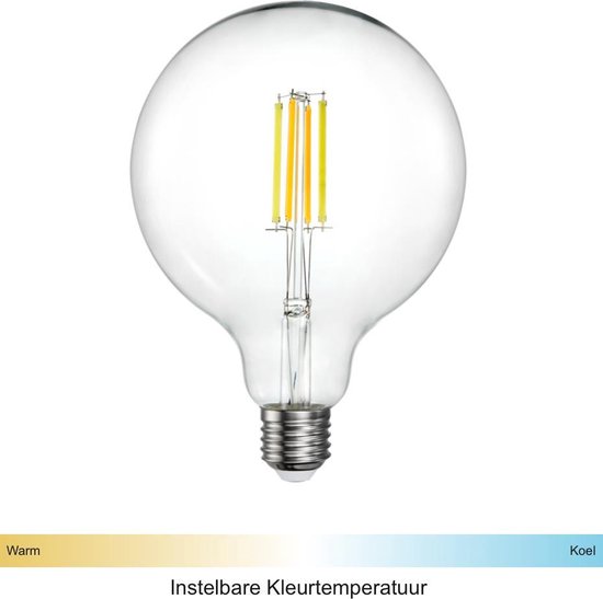 Italiaans Zin Definitie Zigbee Filament LED lamp | 125mm | Instelbaar 2700K tot 6500K | Vervangt  60W gloeilamp... | bol.com