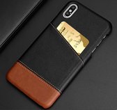 Card Case voor Apple iPhone XR | Hoge Kwaliteit PU Leren Back Cover | Luxe Telefoonhoesje | Pasjeshouder | Zwart