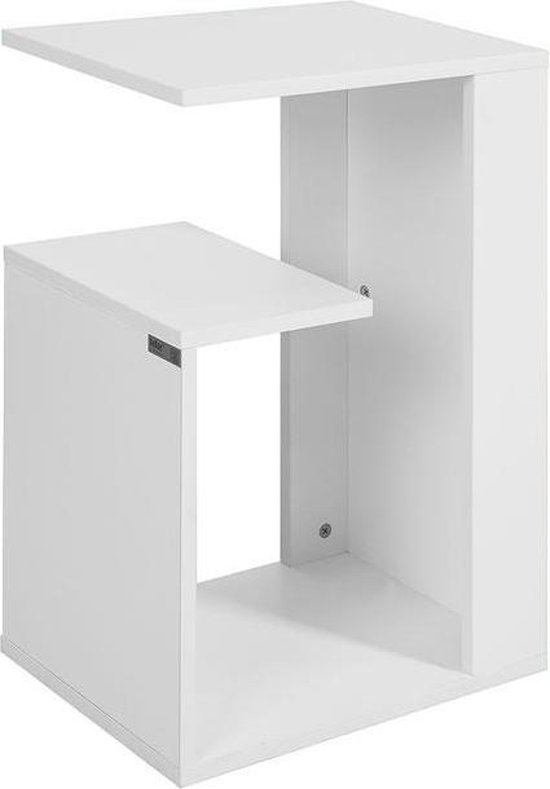 Simpletrade Bijzettafel - Salontafel - 3 Planken - Wit - 30x60x40 cm