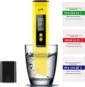 BlackTime - Digitale pH meter - Zuurtegraad meten - pH meter zwembad - batterij en opbergbox - Geel