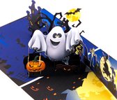 3D popupkaart - Halloween uinodiging feest pop-up wenskaart