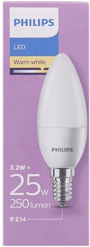 Voldoen ontwerper Ondergedompeld Philips ledlamp 25 watt | 250 lumen - Philips - Ledlamp - 25 watt -  E14-Fitting | bol.com