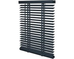 Timlux - Houten Jaloezie - 50 mm - Donkergrijs / Antraciet - 120x175cm