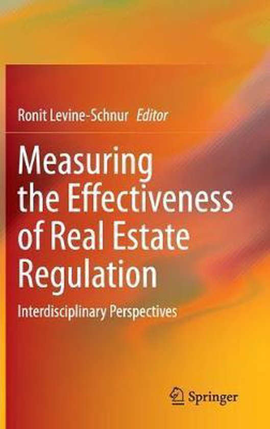 Measuring the Effectiveness of Real Estate Regulation 9783030356217
