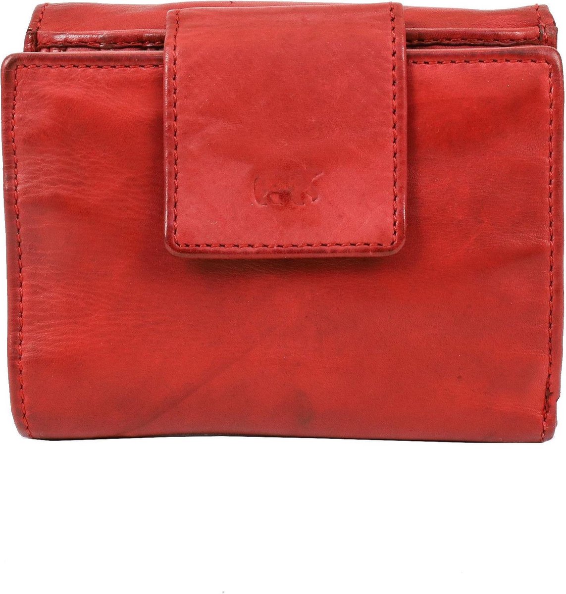 Bear Design Jill Leren Overslagportemonnee - Rood