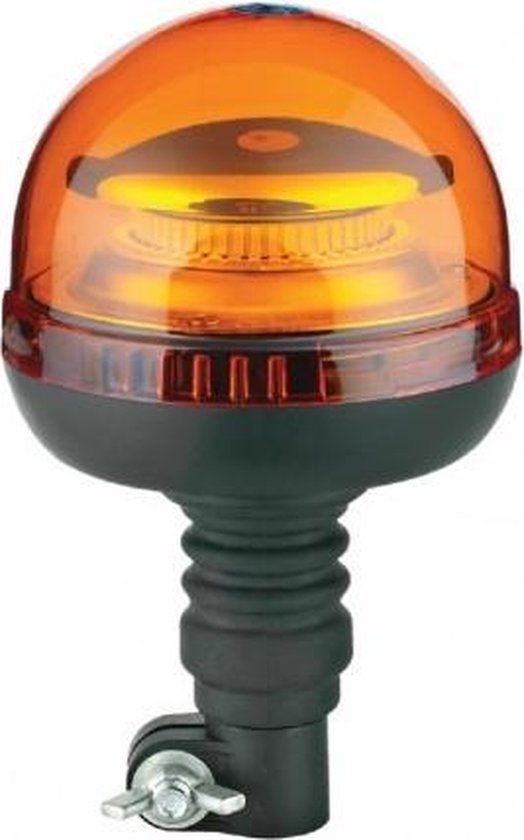 Gyrophare de toit ORANGE - 8 LED - R10 / R65 - Label de qualité E - Montage sur équerre