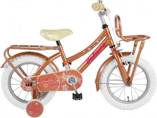 Volare Lovely Stars - Vélo pour enfants - Filles - Or; Wit - 14 pouces |  bol.com