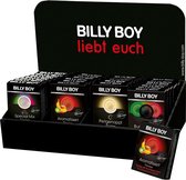 BILLY BOY 28 mix doosjes a 3 condoms per doosje diverse kleuren en smaken