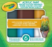 Crayola Acryl verf Aarde tinten - 6st.