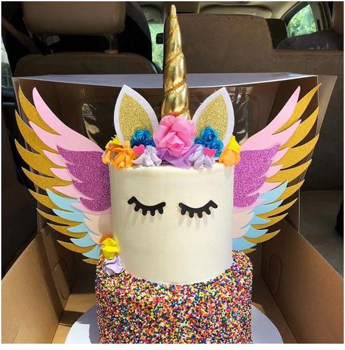 Eenhoorn taartdecoratie 1e verjaardag meisjes, eenhoorn taartdecoratie met kaars 1 jaar, eenhoornfiguren cake topper 1e verjaardag, eenhoorn taartdecoratie voor meisjes