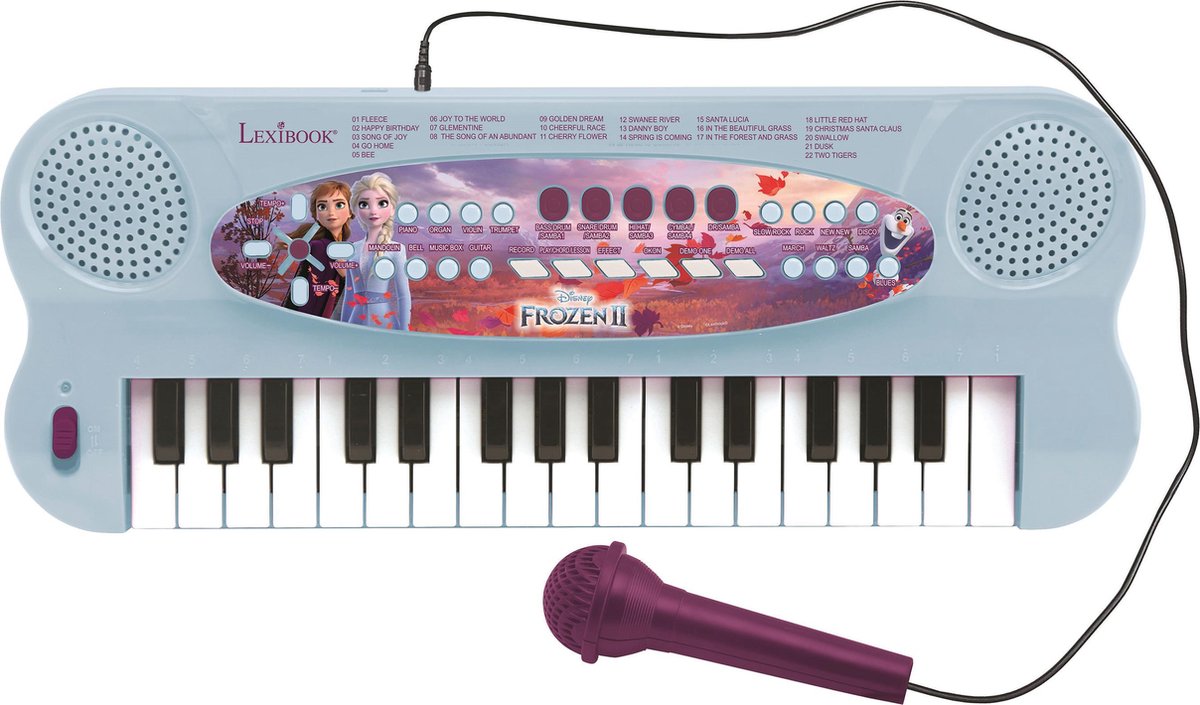 Lexibook Elektrisch Keyboard Frozen - Speelgoedinstrument - Met Microfoon - Lexibook