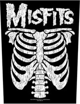Misfits - Ribcage Rugpatch - Zwart