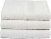 3x Zachte Katoen Handdoeken Ivoor | 70x140 | Vochtabsorberend En Soepel | Hoogwaardige Kwaliteit