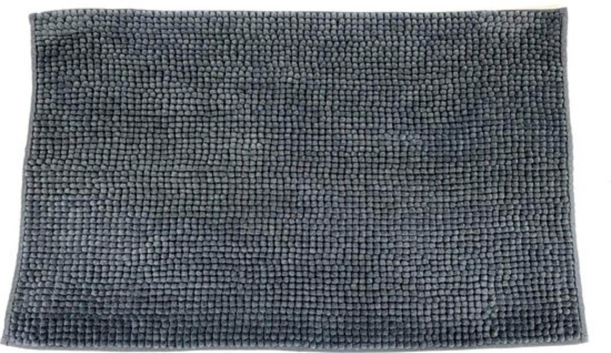 Lucy's Living Luxe badmat POL Grey– 60 x 90 cm - grijs - badkamer mat - badmatten - badtextiel - wonen – accessoires