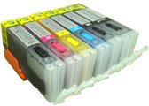 Geschikt inkt cartridges Canon PGI550PGBK CLI551 Met Grijs Hervulbare Cartridges Met ARC Chip 6 Stuks Smart Ink Huismerk