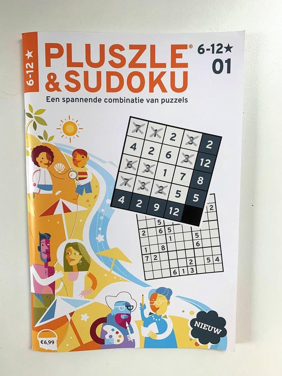 Pluszle & Sudoku 6 tot 12 sterren, puzzelboek editie 1 - J.J. Steenhuis