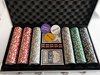Afbeelding van het spelletje Deluxe Pokerset - Poker koffer - Pokerkoffer - Poker - Fiches - Kaarten - Aluminium koffer met veiligheidsslot