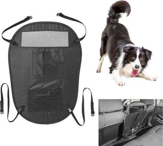 Barrière pour chien de voiture - Écran de sécurité - 70 x 60 cm Zwart