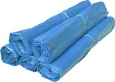 Vuilniszakken blauw 70 liter | HDPE 58x100cm T23 | Doos 500 stuks (25 rollen à 20 zakken)