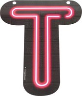 Neon Letter T 24cm