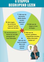 Gelamineerde Educatieve Poster Taal Begrijpend lezen in 6 stappen - Posterindeklas.nl