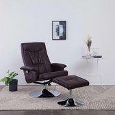 Elektrische Massage Fauteuil met voetenbankje (Incl LW anti kras viltjes) - Loungestoel - Lounge stoel - Relax stoel - Chill stoel - Lounge Bankje - Lounge Fauteil