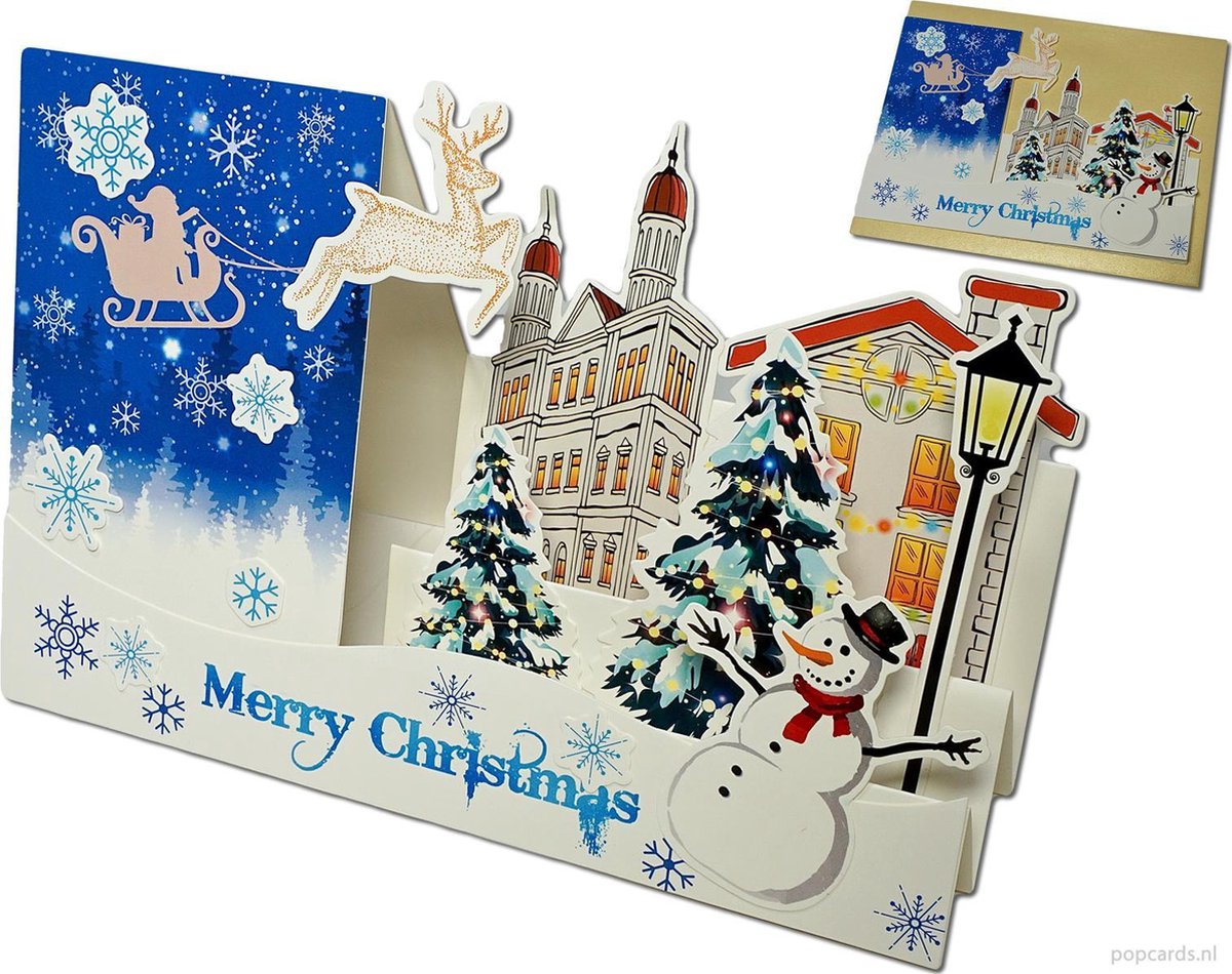3D Pop Up Cartes de Noël 3D Cartes de Voeux Cartes Cadeaux de Noël