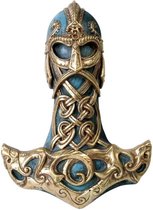 Alchemy - Thors Hammer Muurdecoratie - Blauw/Goudkleurig