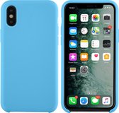 Apple iPhone X-Xs Lichtblauw Backcover hoesje - silicone