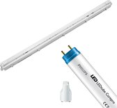 PHILIPS - LED TL Armatuur met T8 Buis - CorePro LEDtube EM 865 - Pragmi Housing Pro - 150cm Enkel - 20W - Helder/Koud Wit 6500K | Vervangt 58W - BSE