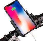 cChaudhry Telefoonhouder fiets - Mobiel telefoon houder met de oplaad functie - Telefoonhouder voor de fiets - Gsm houder - Gsm houder fiets - Houder telefoon fiets - Houder iPhone