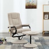 Elektrische Massage Fauteuil met voetenbankje (Incl LW anti kras viltjes) - Loungestoel - Lounge stoel - Relax stoel - Chill stoel - Lounge Bankje - Lounge Fauteil