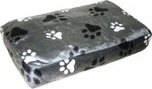 Duvo+ Rechthoekig kussen met poot afdruk Grijs 80x55x10cm