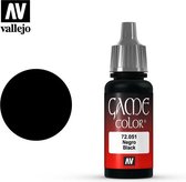 Vallejo 72051 Game Color - Black - Acryl - 18ml Verf flesje