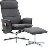 Elektrische Massage Fauteuil met voetenbankje (Incl LW anti kras viltjes) - Loungestoel - Lounge stoel - Relax stoel - Chill stoel - Lounge Bankje - Lounge Fauteil