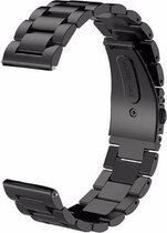 LOUZIR RVS bandje - geschikt voor Samsung Gear S3 - Zwart
